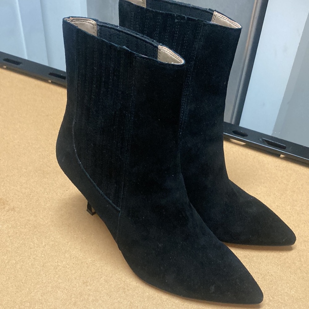 Barely Worn! Soft Suede Stiletto Booties! - image 2